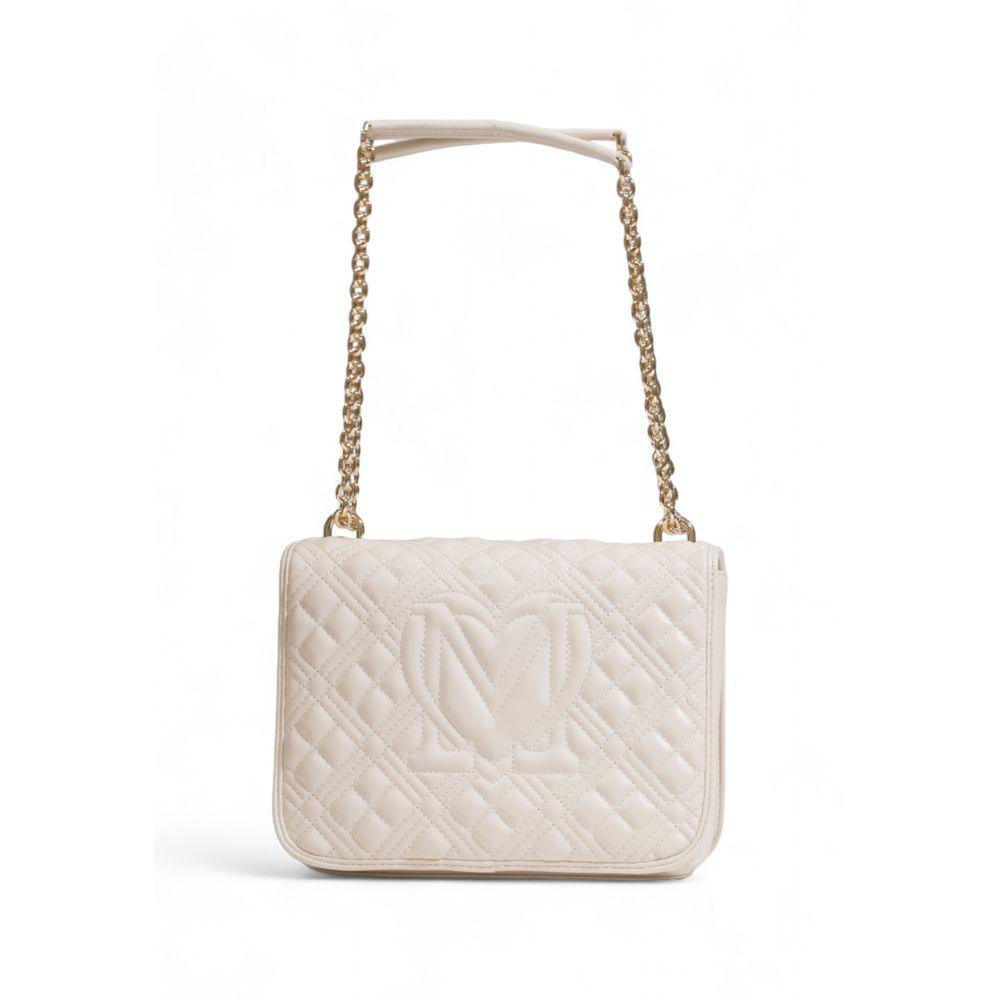 Love Moschino Beige Polyethylene Handbag - Arichezz.store