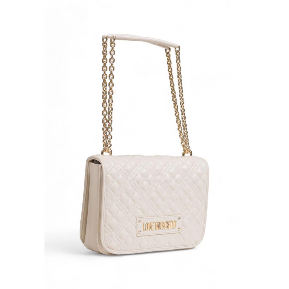 Love Moschino Beige Polyethylene Handbag - Arichezz.store