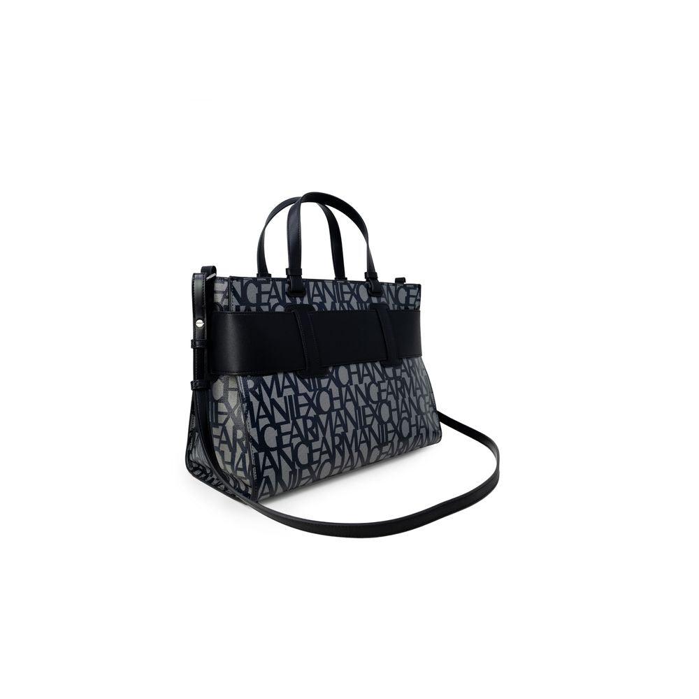 Armani Exchange Black Cotton Handbag - Arichezz.store