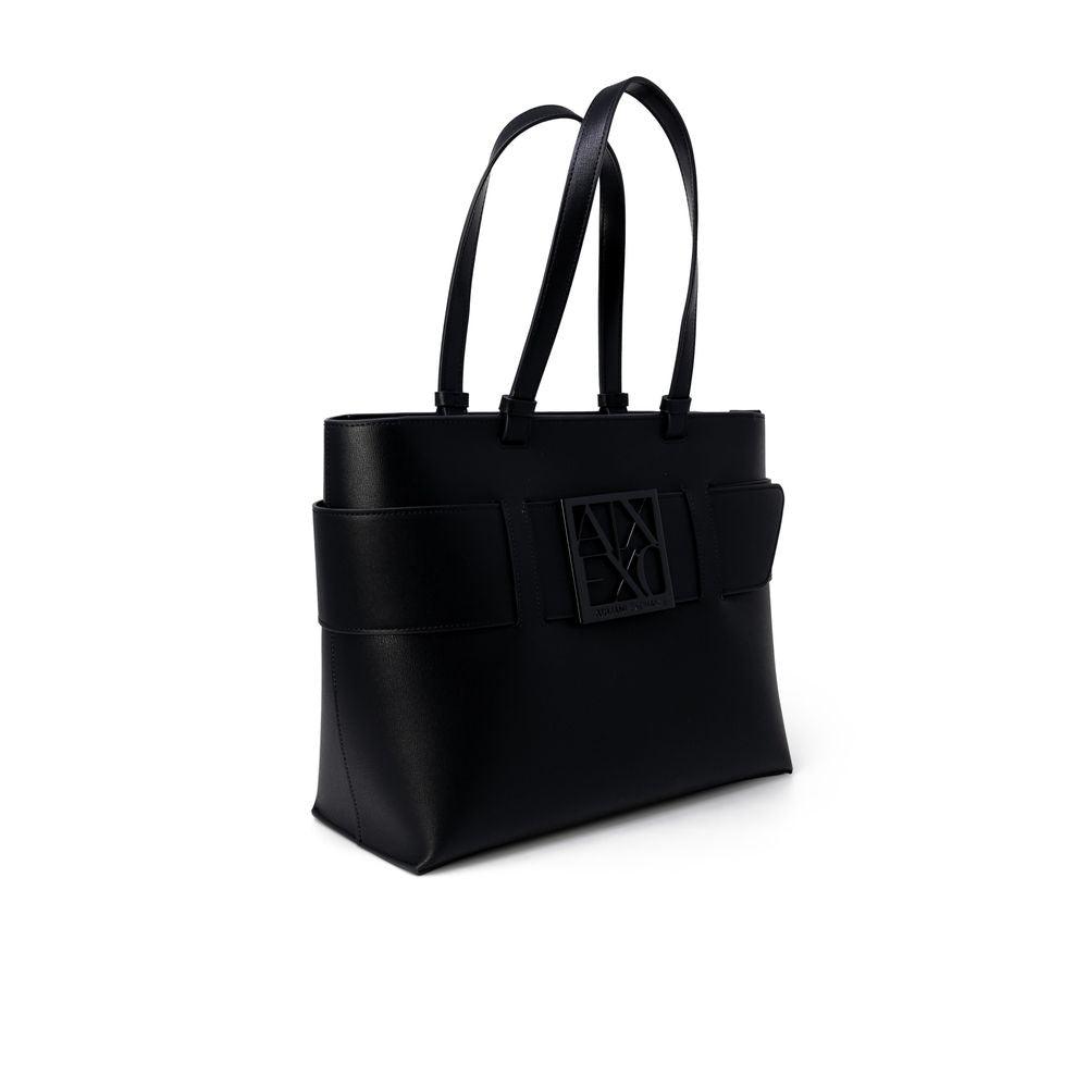 Armani Exchange Black Polyethylene Handbag - Arichezz.store