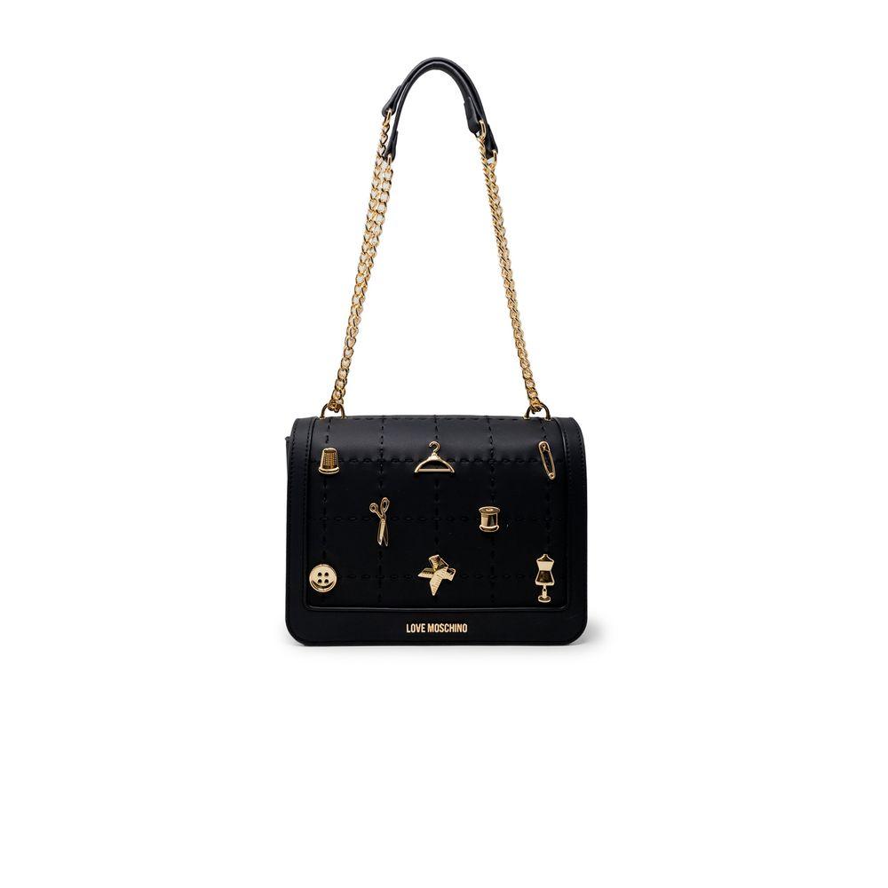 Love Moschino Black Polyethylene Handbag - Arichezz.store