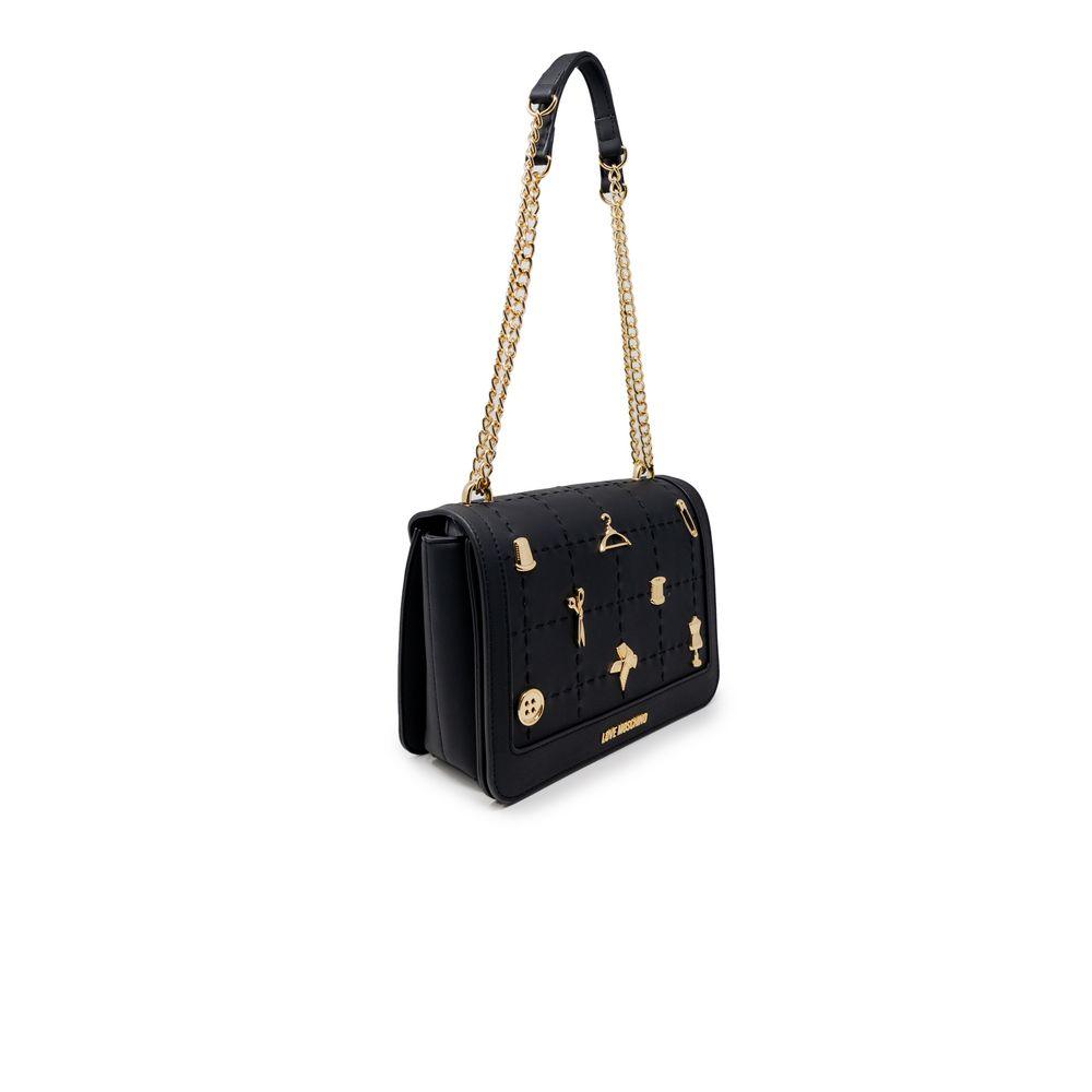 Love Moschino Black Polyethylene Handbag - Arichezz.store