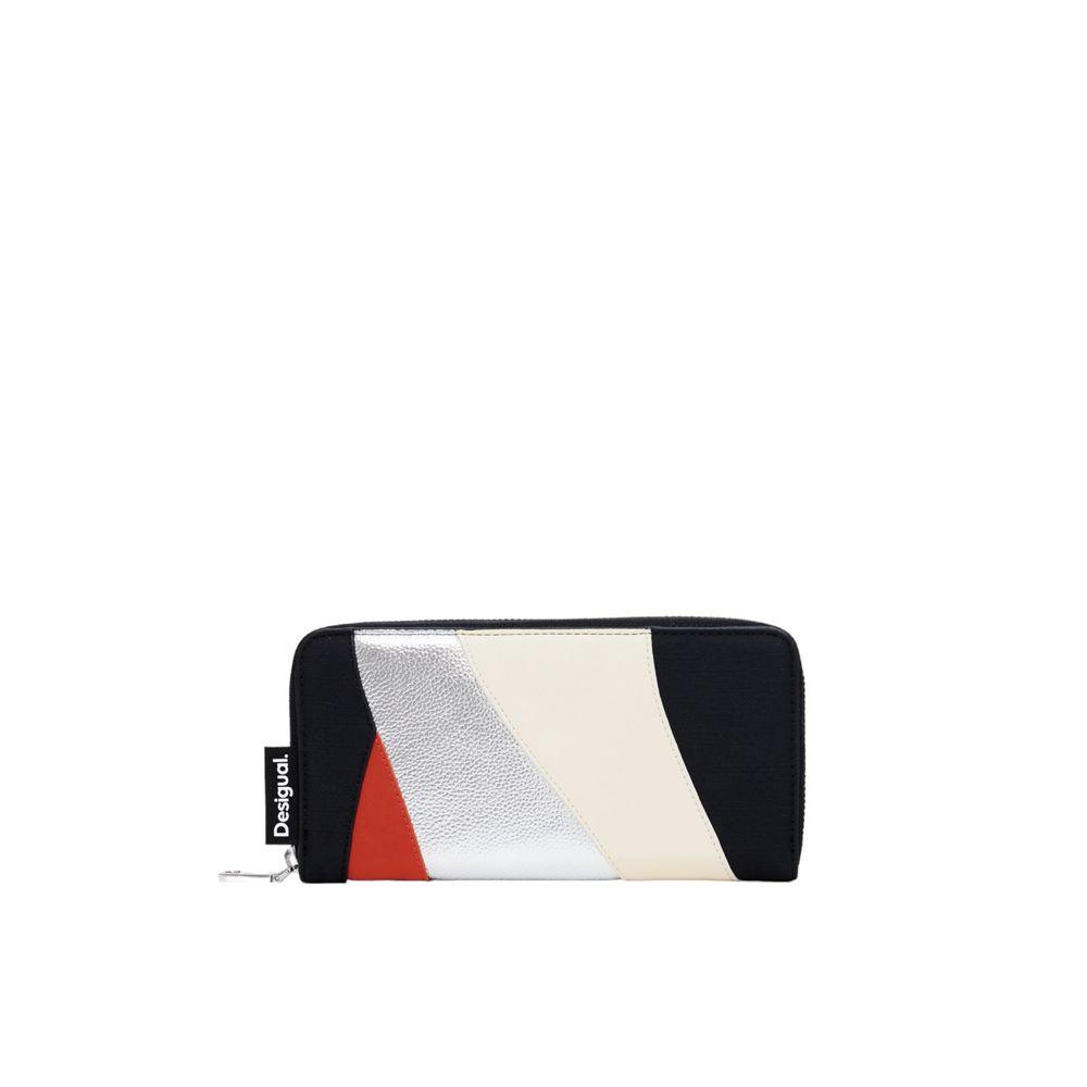 Desigual Silver Polyethylene Wallet - Arichezz.store