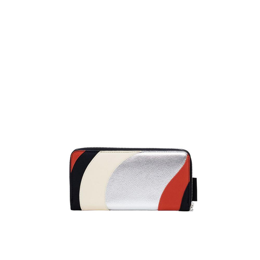 Desigual Silver Polyethylene Wallet - Arichezz.store