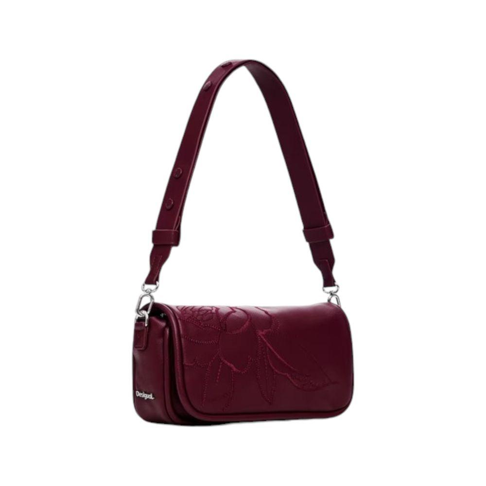 Desigual Bordeaux Polyethylene Handbag - Arichezz.store