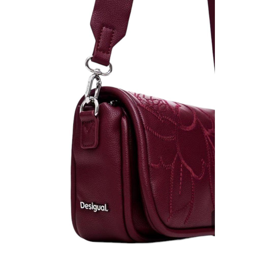 Desigual Bordeaux Polyethylene Handbag - Arichezz.store