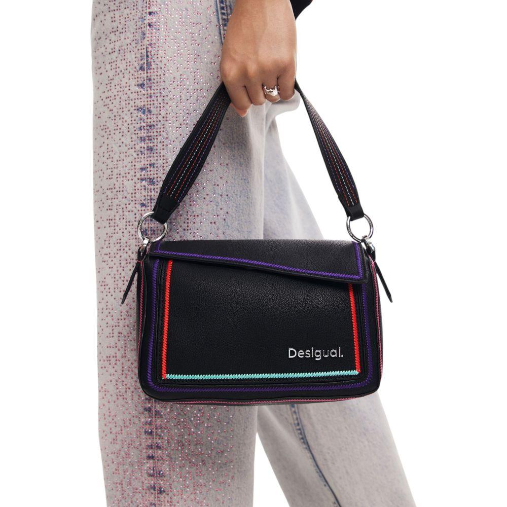 Desigual Black Polyethylene Handbag - Arichezz.store