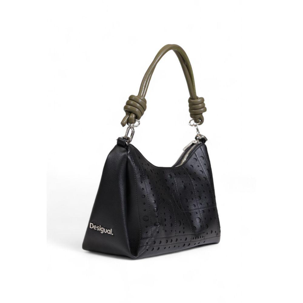 Desigual Black Polyethylene Handbag - Arichezz.store