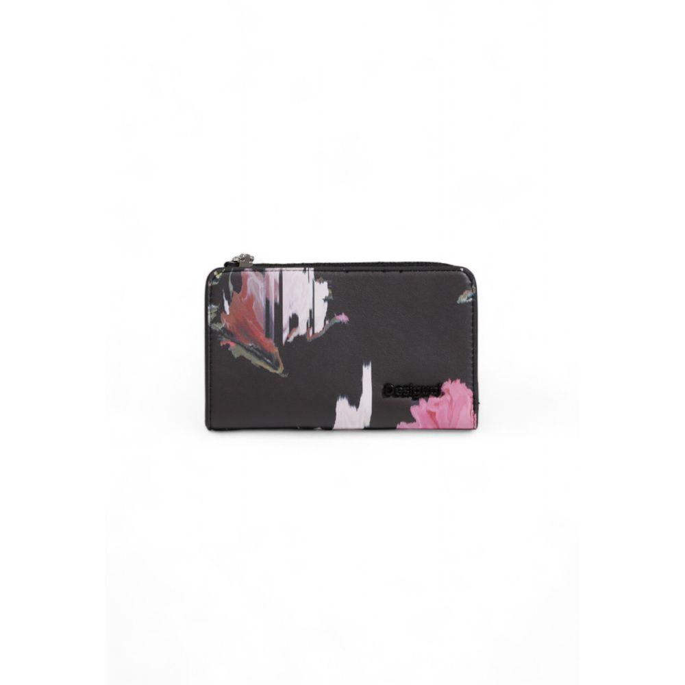 Desigual Black Polyethylene Wallet - Arichezz.store