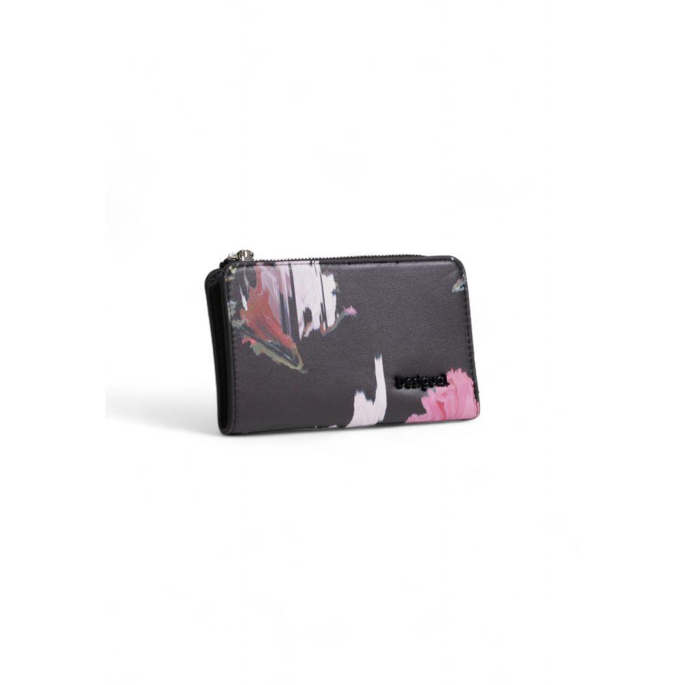 Desigual Black Polyethylene Wallet - Arichezz.store