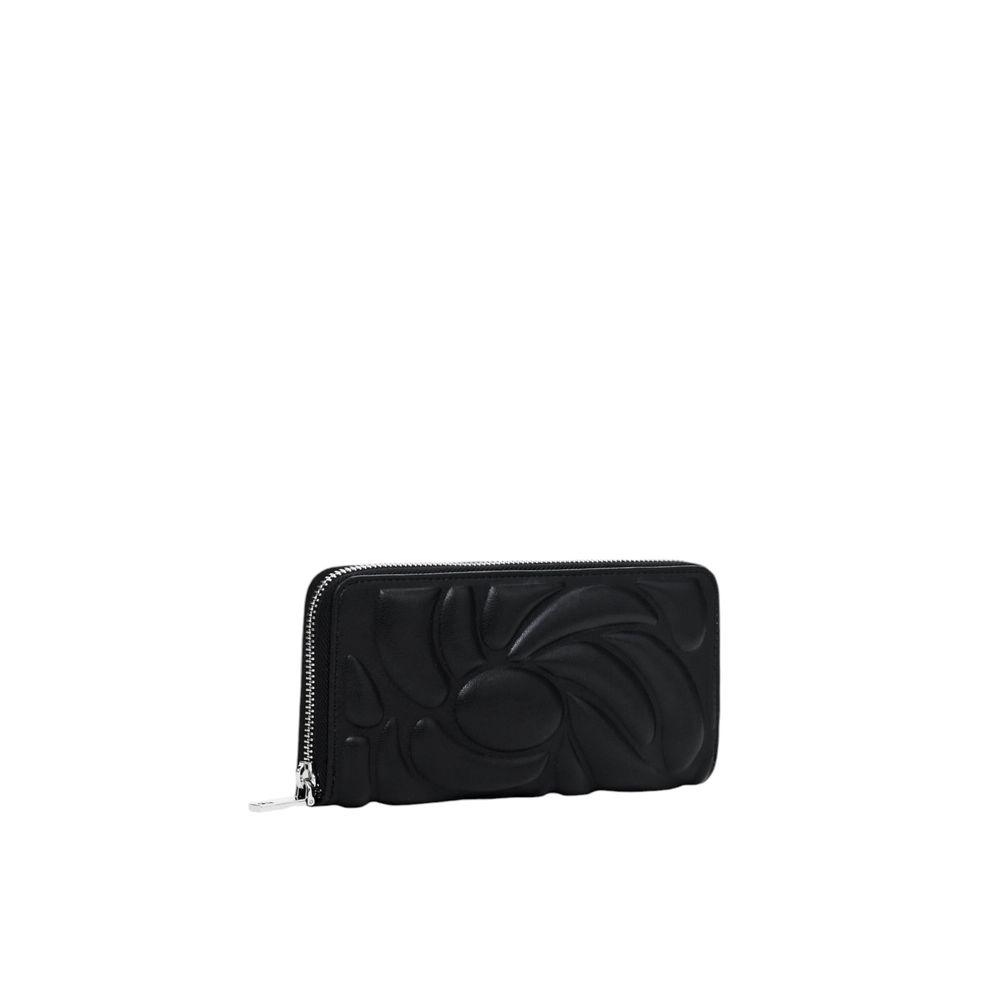 Desigual Black Polyethylene Wallet - Arichezz.store