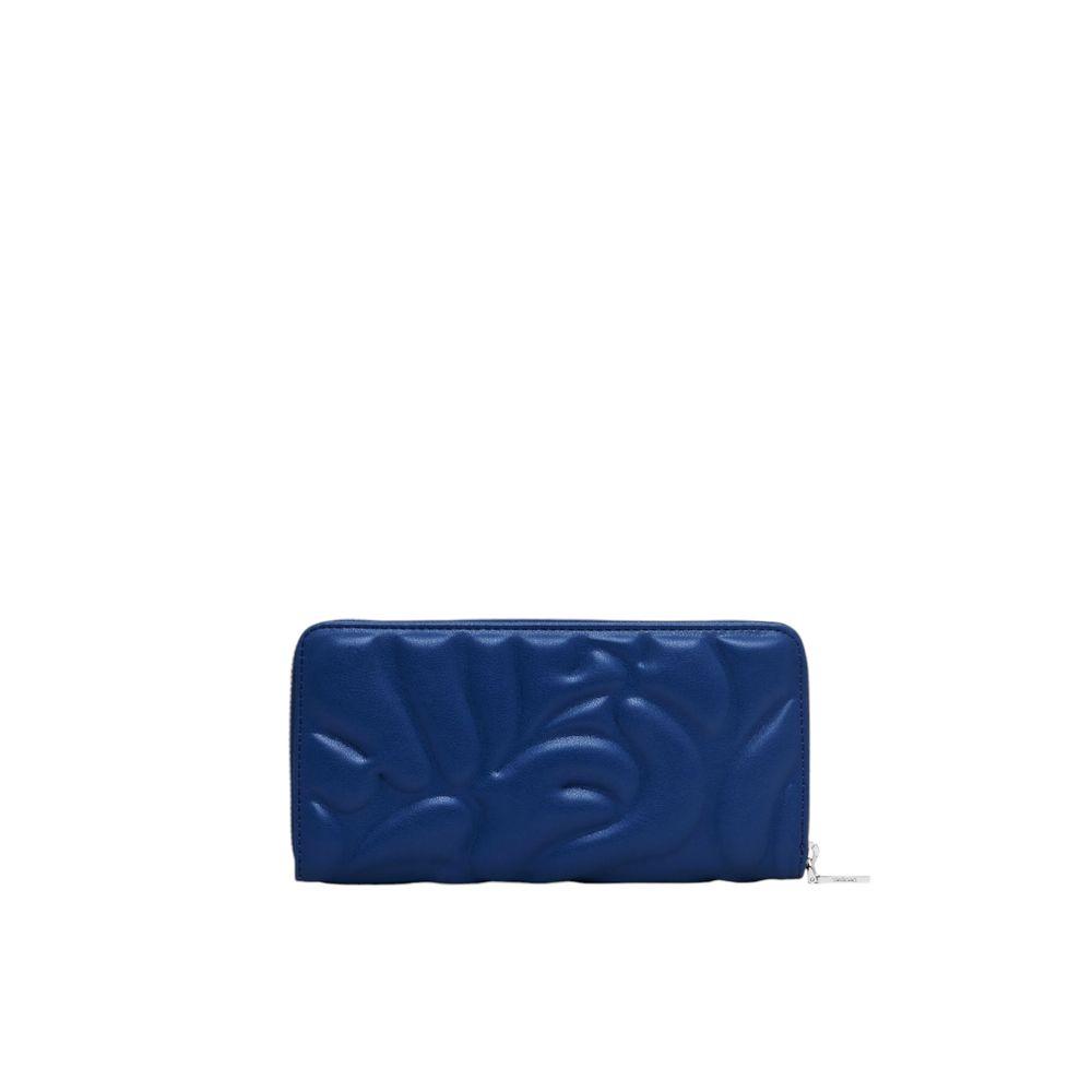 Desigual Blue Polyethylene Wallet - Arichezz.store