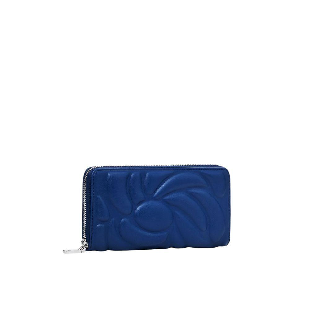 Desigual Blue Polyethylene Wallet - Arichezz.store