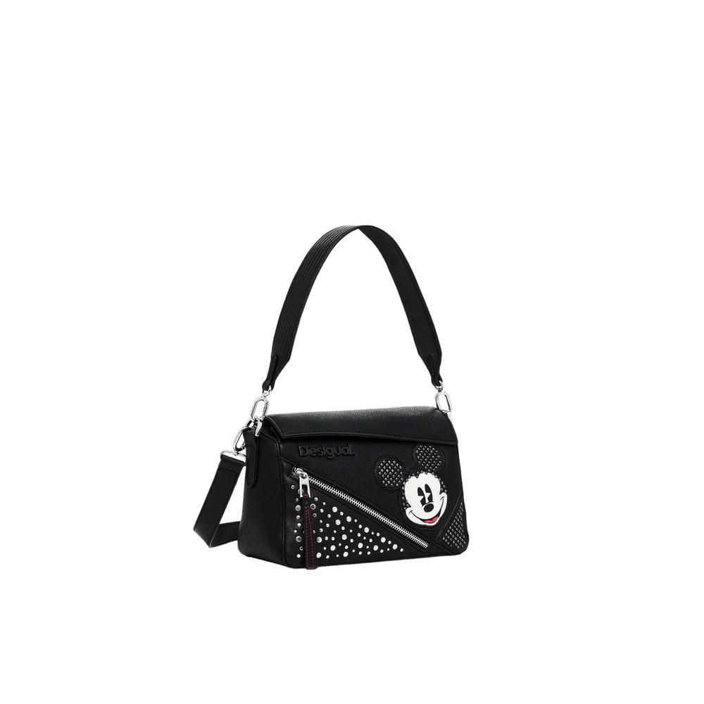 Desigual Black Polyethylene Handbag - Arichezz.store