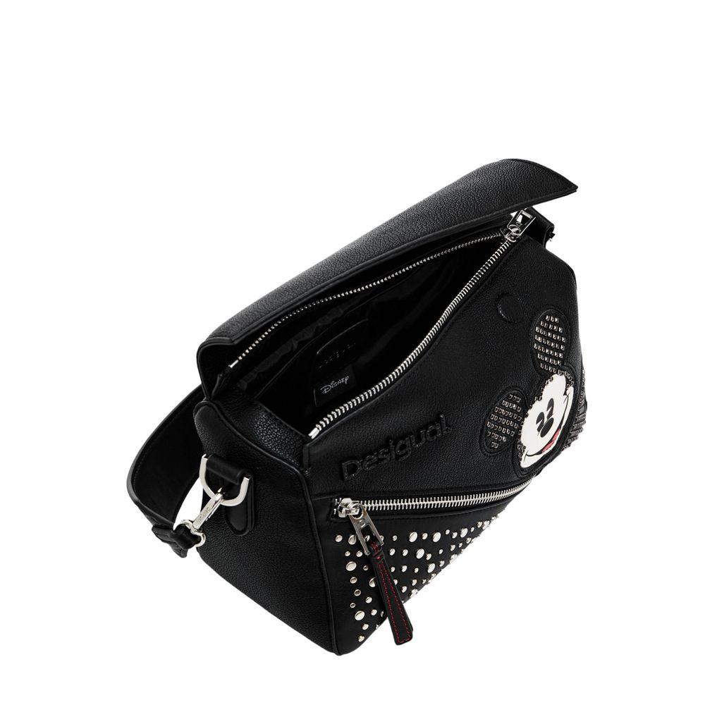 Desigual Black Polyethylene Handbag - Arichezz.store