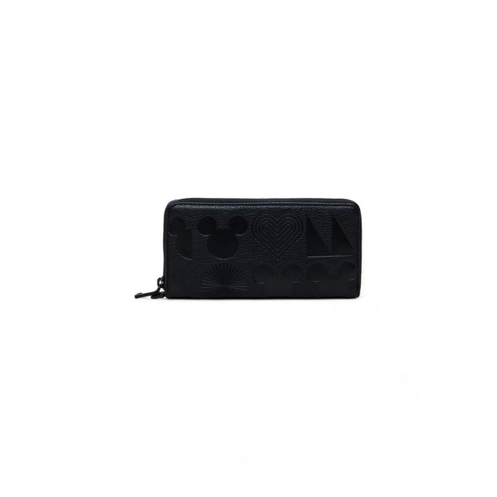 Desigual Black Polyethylene Wallet - Arichezz.store