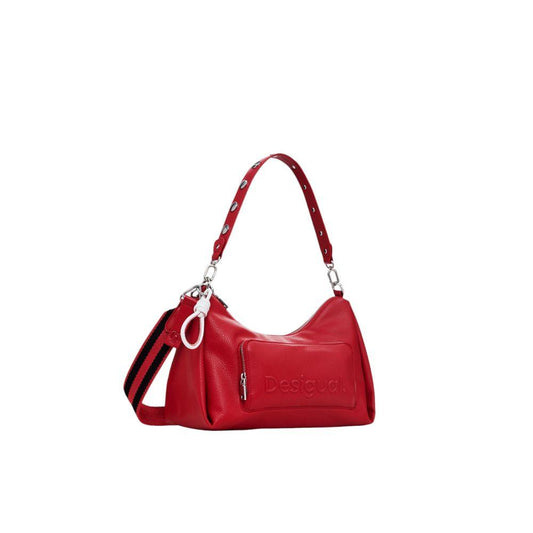 Desigual Red Polyethylene Handbag - Arichezz.store