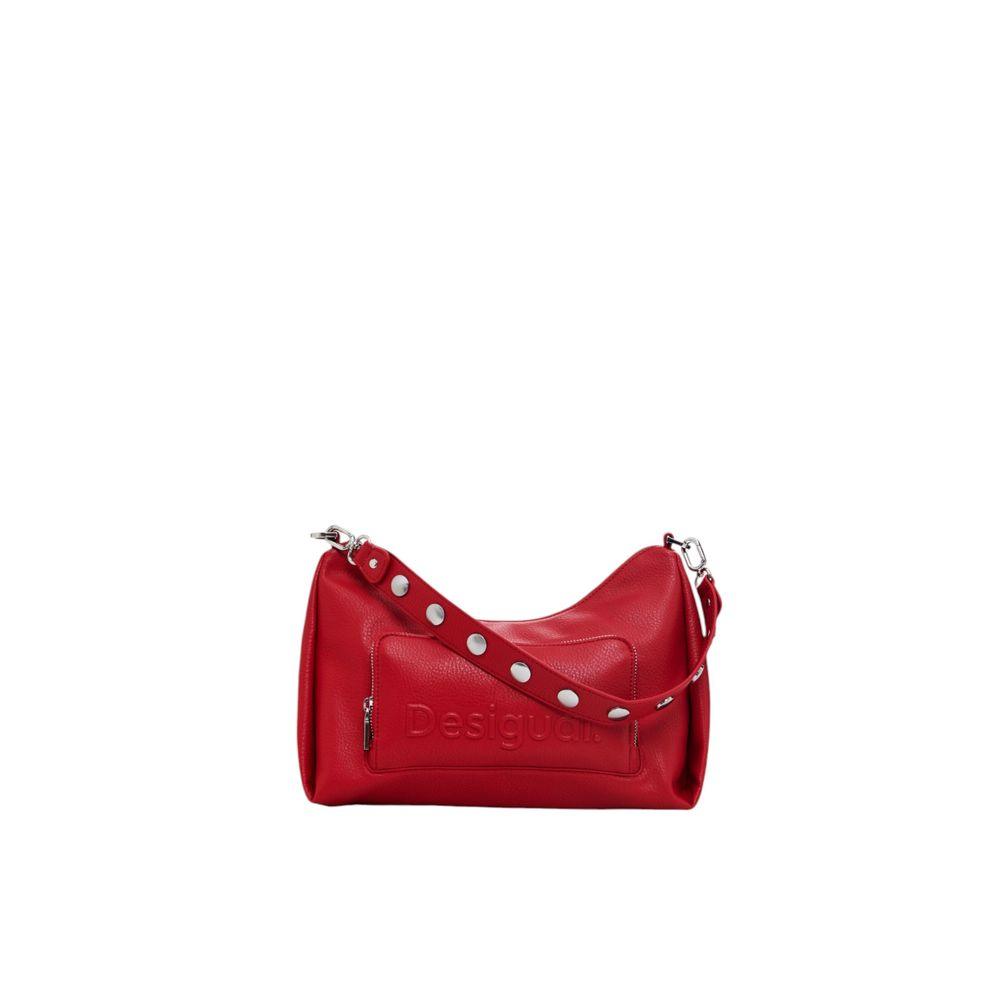 Desigual Red Polyethylene Handbag - Arichezz.store