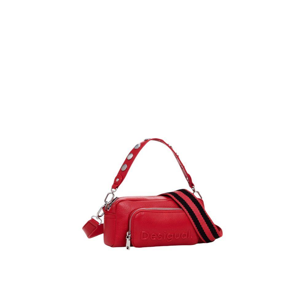 Desigual Red Polyethylene Handbag - Arichezz.store