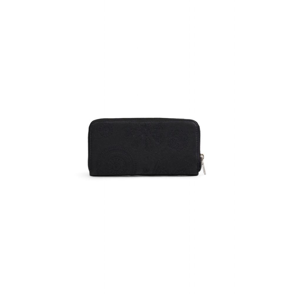 Desigual Black Polyethylene Wallet - Arichezz.store