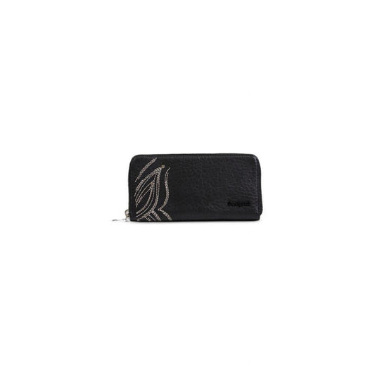 Desigual Black Polyethylene Wallet - Arichezz.store