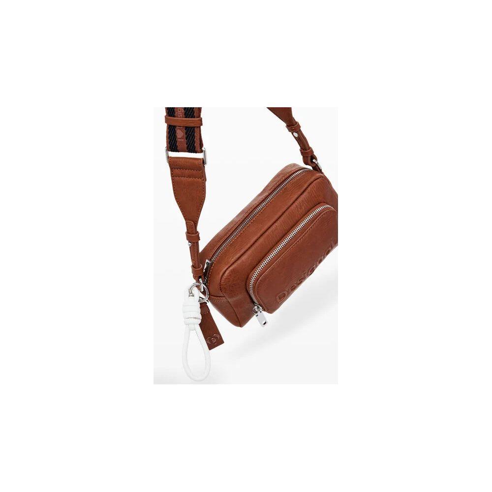 Desigual Brown Polyethylene Handbag - Arichezz.store