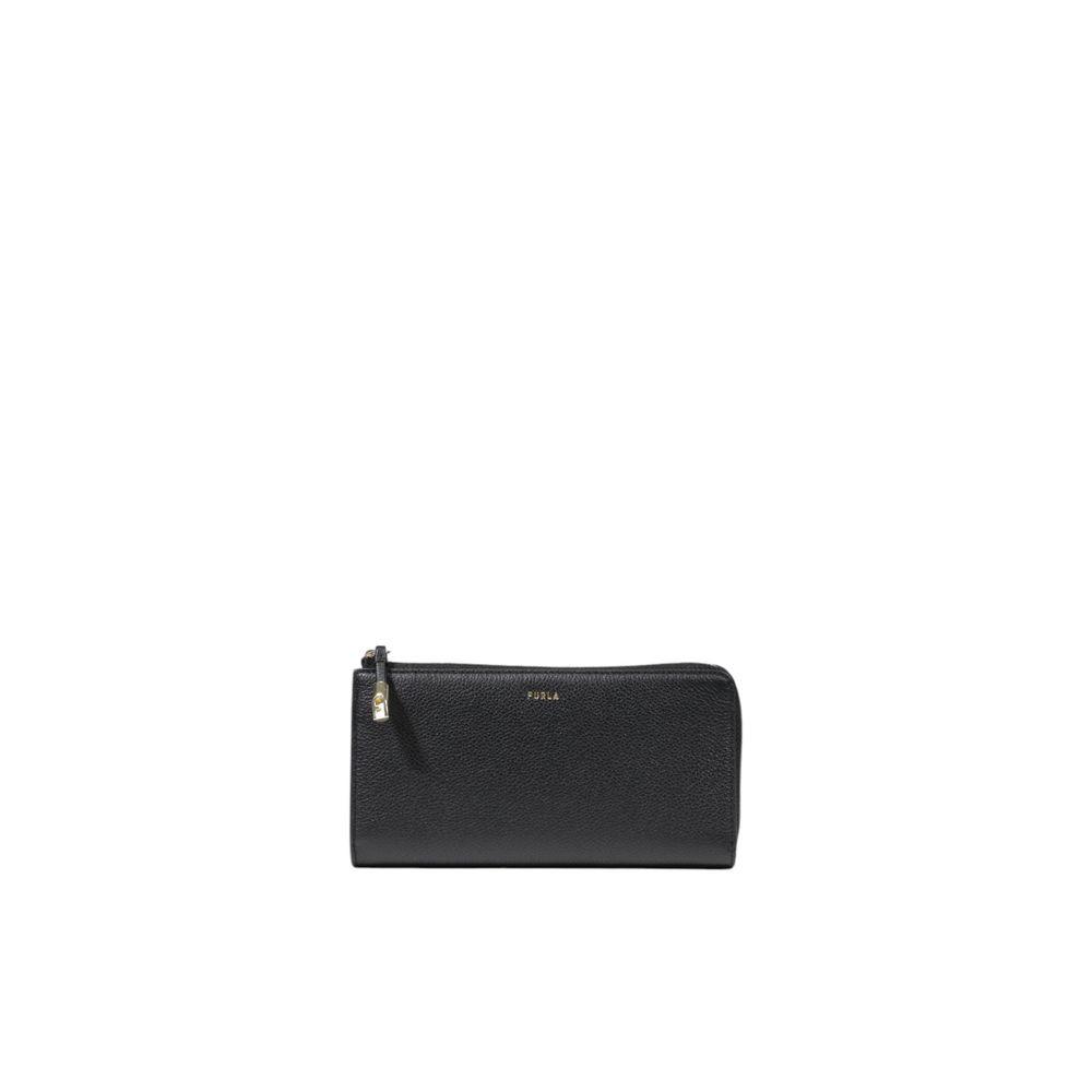 Furla Black Leather Wallet - Arichezz.store