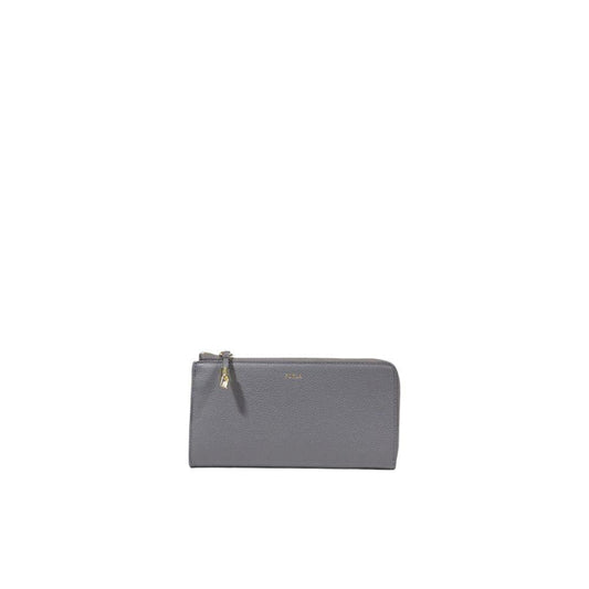 Furla Gray Leather Wallet - Arichezz.store