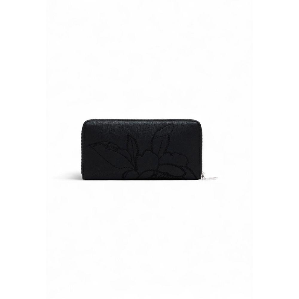 Desigual Black Polyethylene Wallet - Arichezz.store