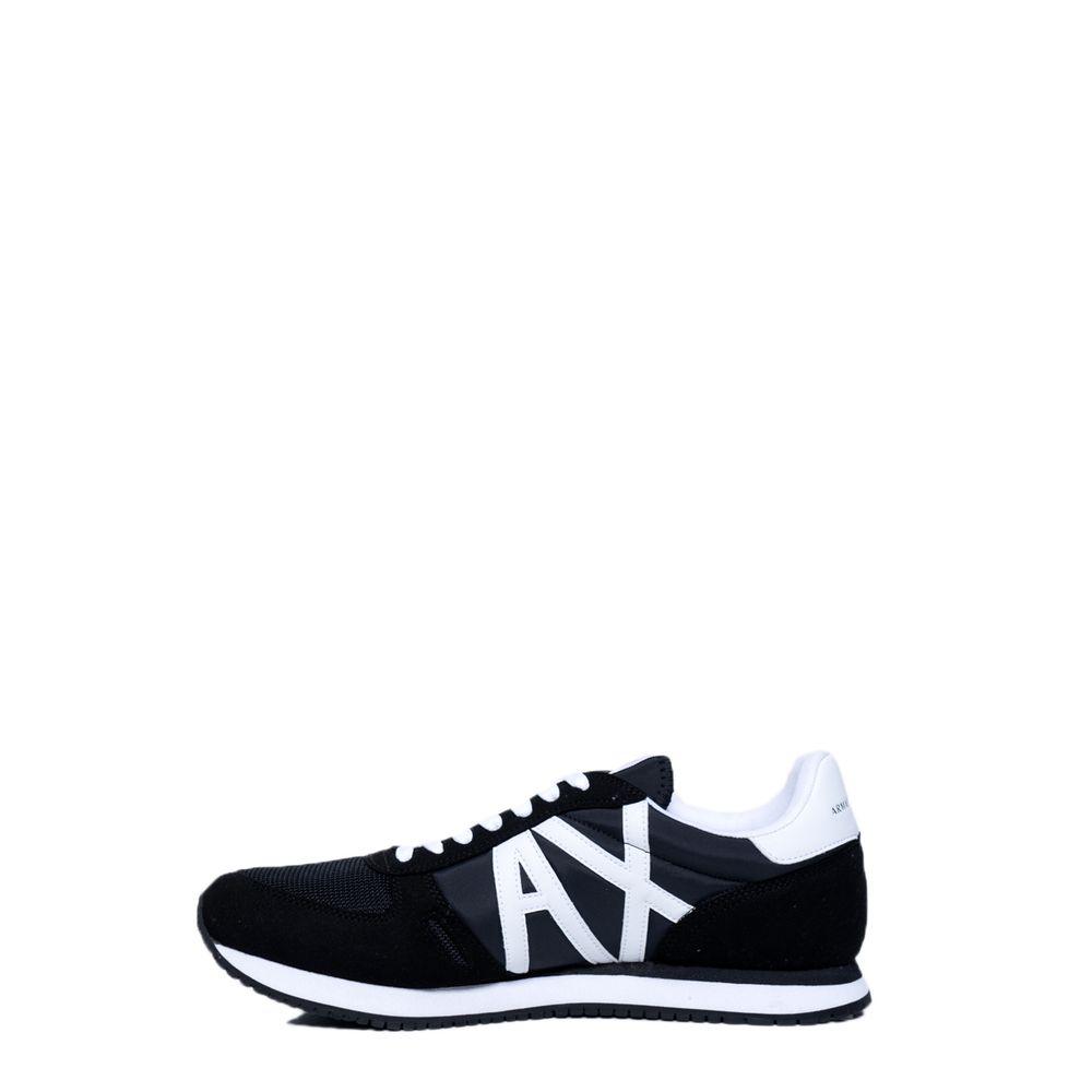 Armani Exchange Black Polyester Sneaker - Arichezz.store