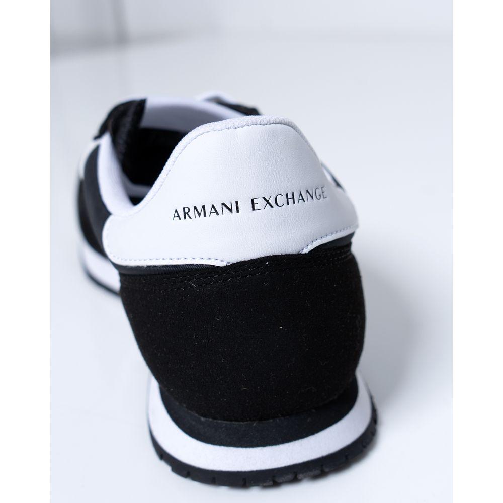 Armani Exchange Black Polyester Sneaker - Arichezz.store