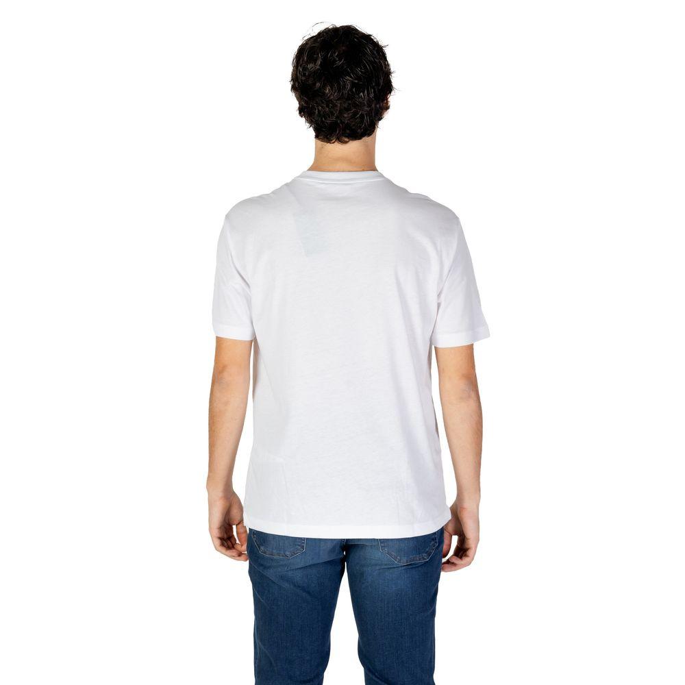 EA7 Emporio Armani White Cotton T-Shirt - Arichezz.store