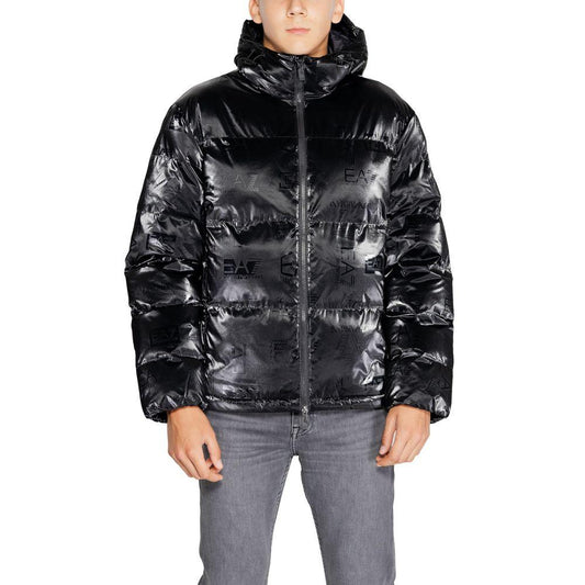 EA7 Emporio Armani Black Polyester Jacket - Arichezz.store