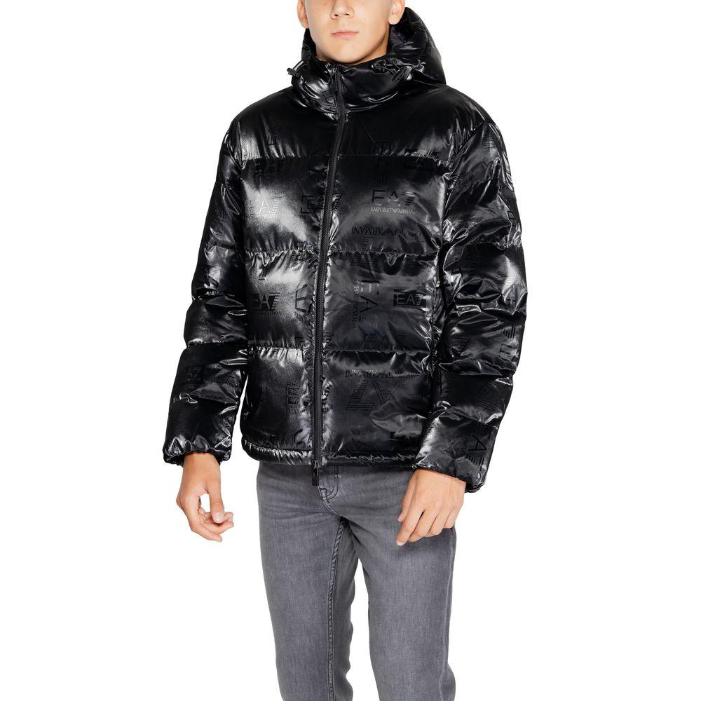 EA7 Emporio Armani Black Polyester Jacket - Arichezz.store