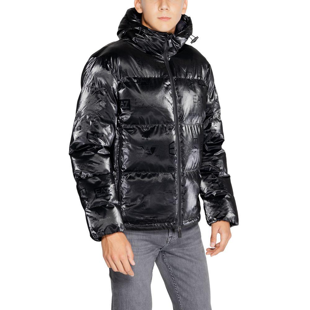 EA7 Emporio Armani Black Polyester Jacket - Arichezz.store