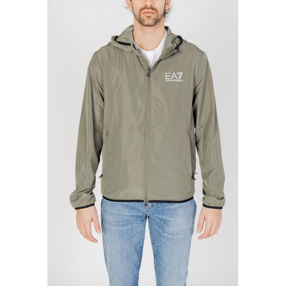 EA7 Emporio Armani Green Polyester Jacket - Arichezz.store