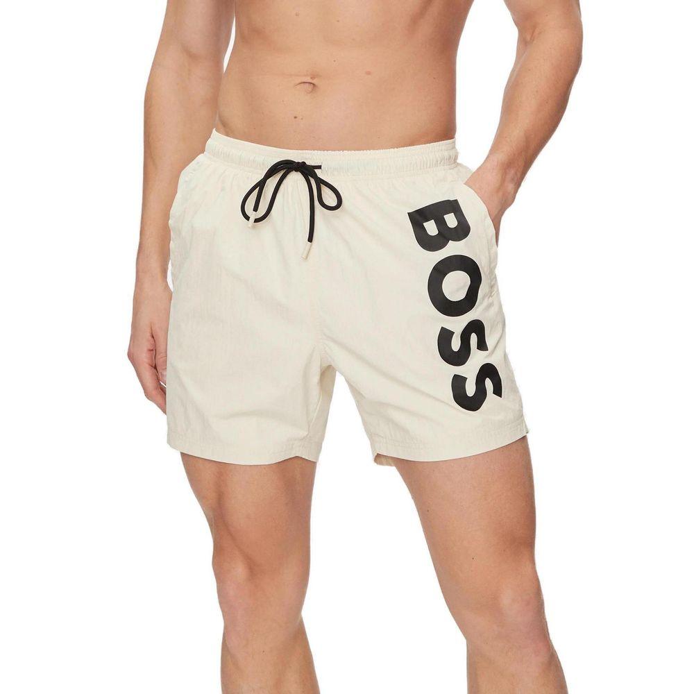 Hugo Boss Beige Polyester Swimwear - Arichezz.store