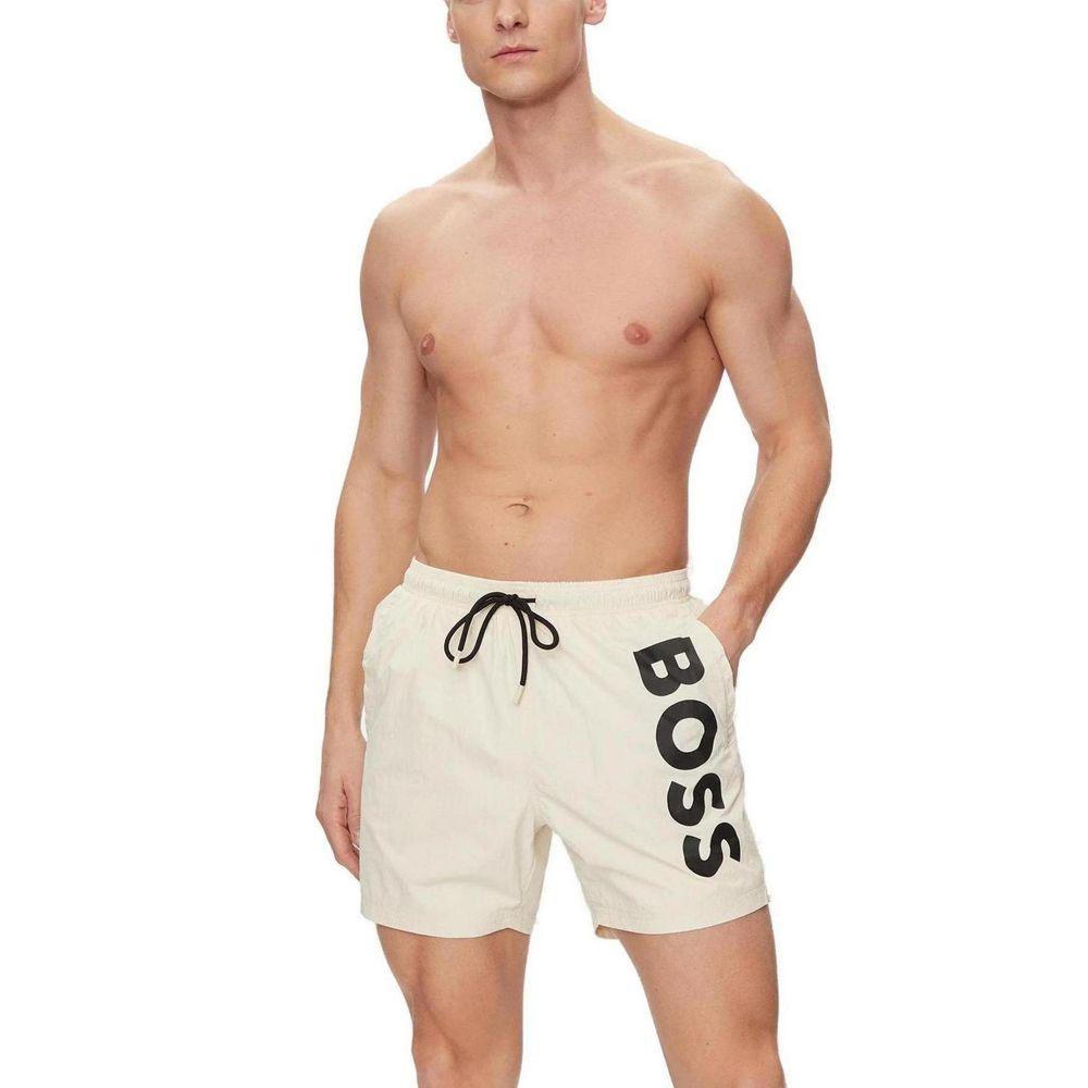 Hugo Boss Beige Polyester Swimwear - Arichezz.store