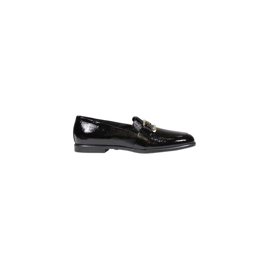 Furla Black Leather Flat Shoe - Arichezz.store