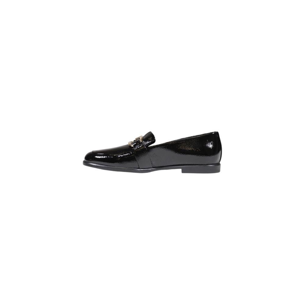 Furla Black Leather Flat Shoe - Arichezz.store