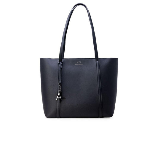 Armani Exchange Black Synthetic Leather Handbag - Arichezz.store