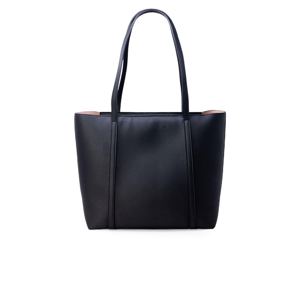 Armani Exchange Black Synthetic Leather Handbag - Arichezz.store