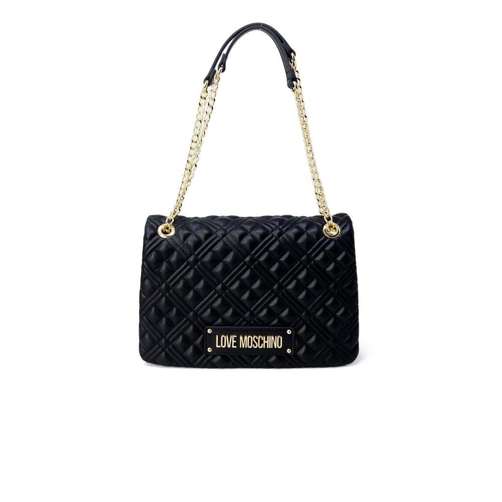 Love Moschino Gold Polyethylene Handbag - Arichezz.store