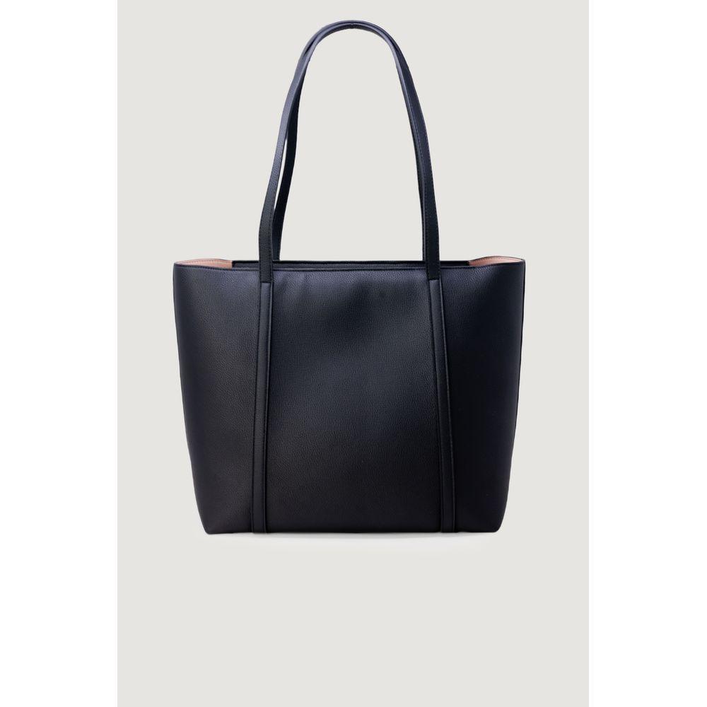 Armani Exchange Black Synthetic Leather Handbag - Arichezz.store