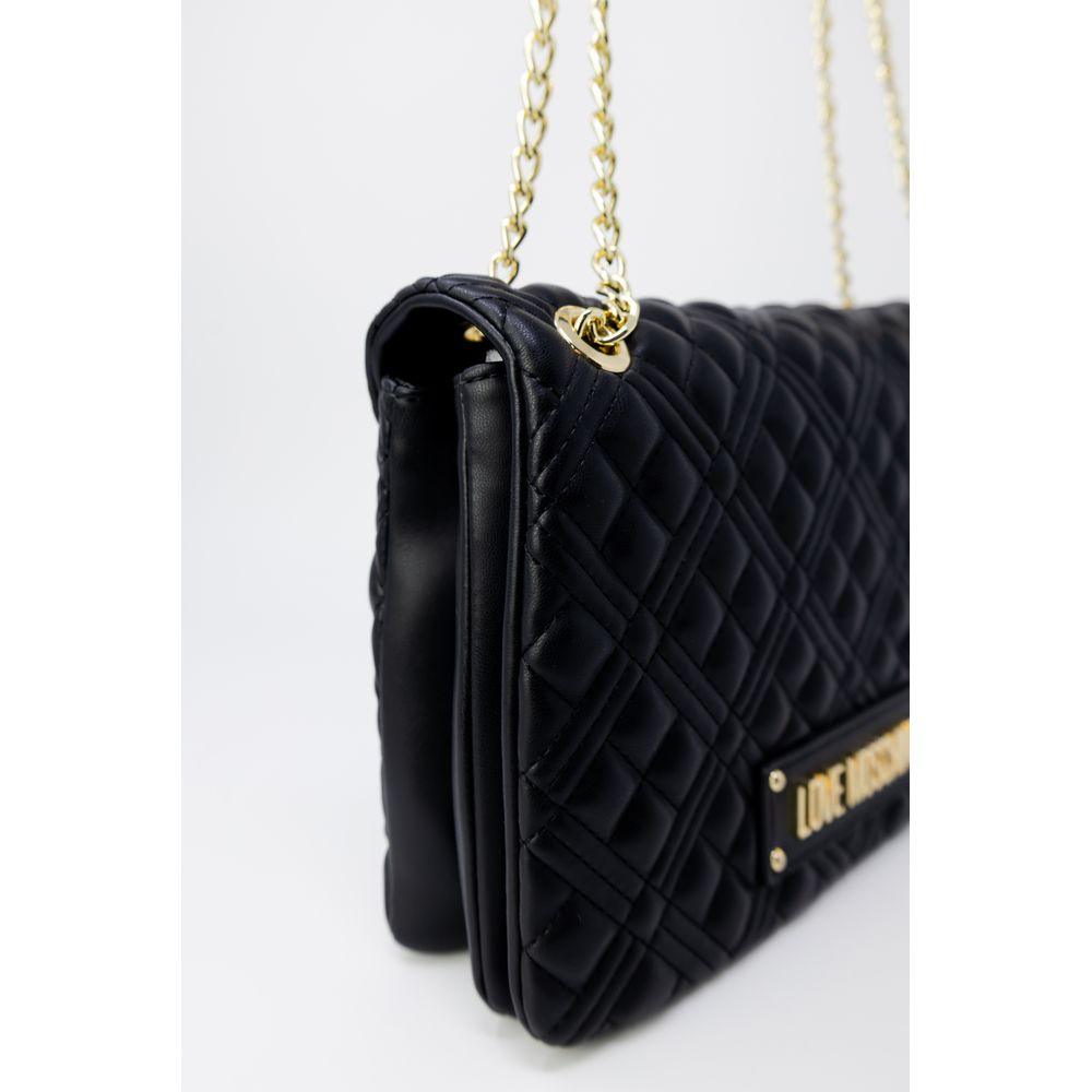 Love Moschino Gold Polyethylene Handbag - Arichezz.store