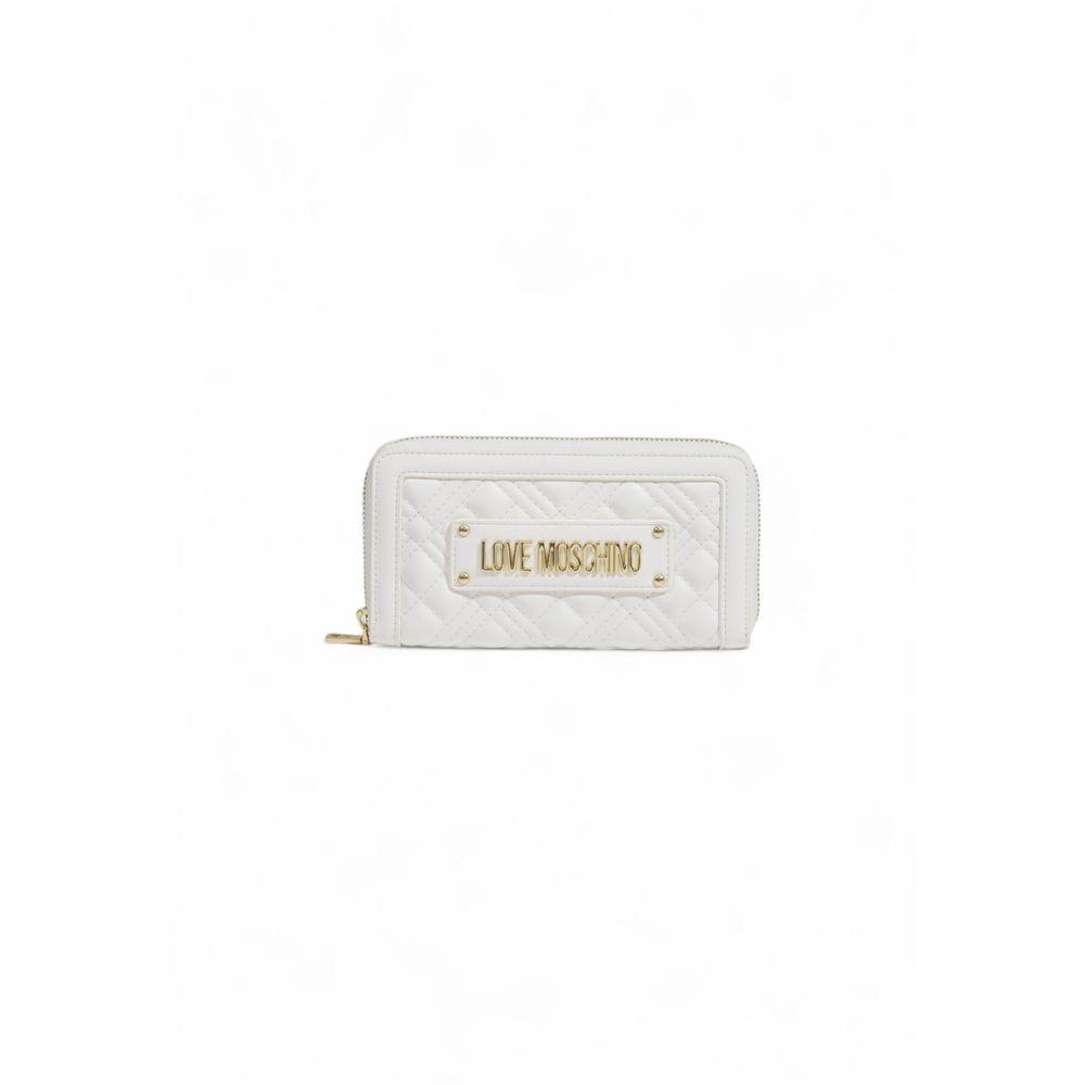 Love Moschino White Polyethylene Wallet - Arichezz.store