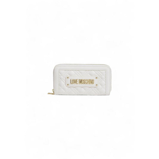 Love Moschino White Polyethylene Wallet - Arichezz.store