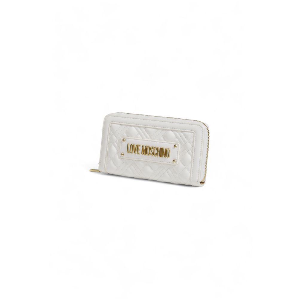 Love Moschino White Polyethylene Wallet - Arichezz.store