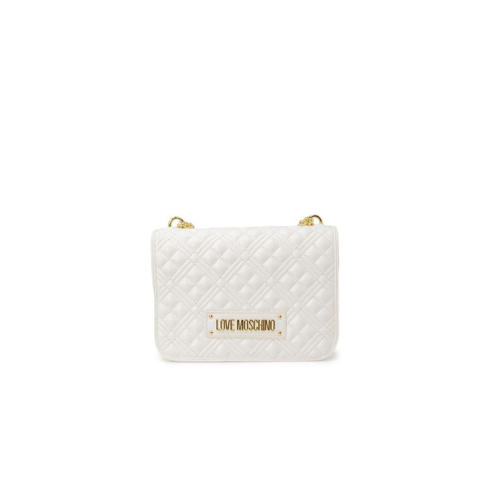 Love Moschino White Polyethylene Handbag - Arichezz.store