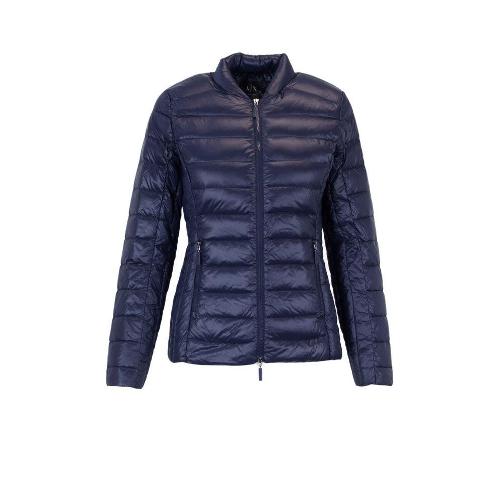 Armani Exchange Blue Polyester Jackets & Coat - Arichezz.store